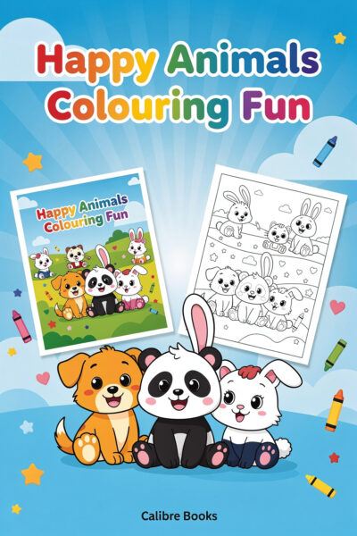 Happy Animals Colouring Fun