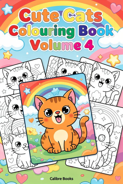 Cute Cats Colouring Book Volume 4