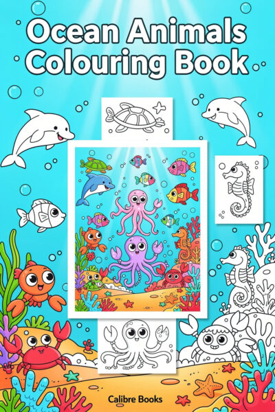 Ocean Animals Colouring Book