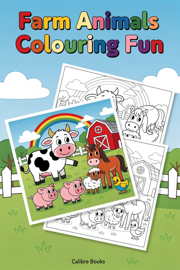 Farm Animals Colouring Fun