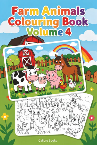 Farm Animals Colouring Book Volume 4