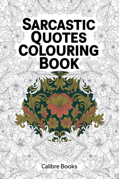 Sarcastic Quotes Colouring Book