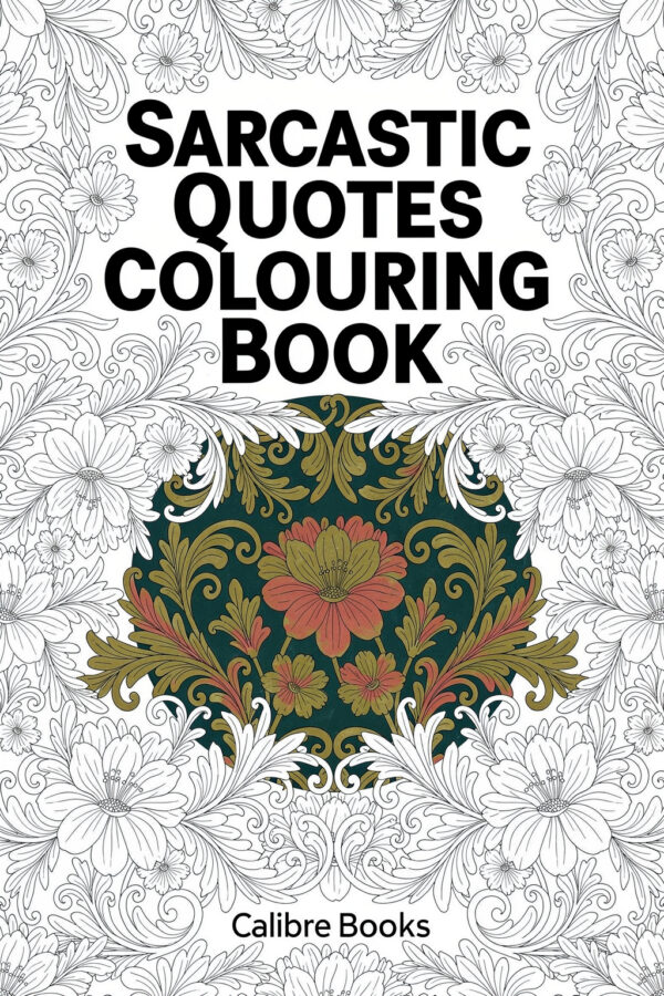 Sarcastic Quotes Colouring Book