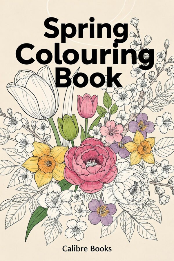 Spring Blooms Colouring Book