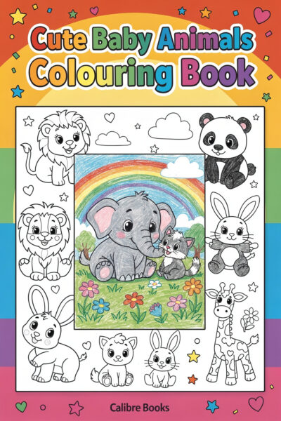 Cute Baby Animals Colouring Book