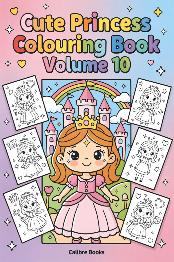 Cute Princess Colouring Book Volume 10
