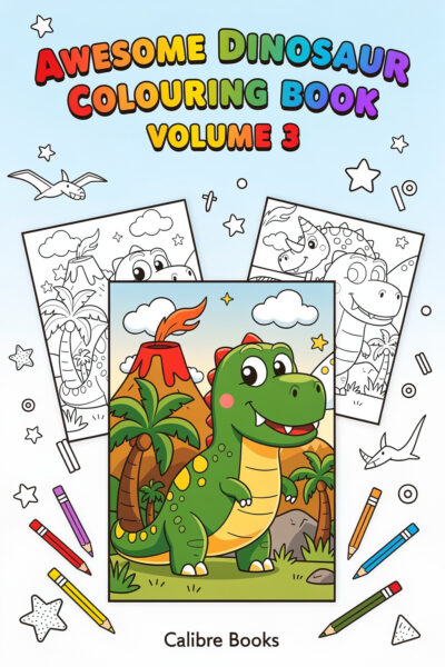 Awesome Dinosaur Colouring Book Volume 3