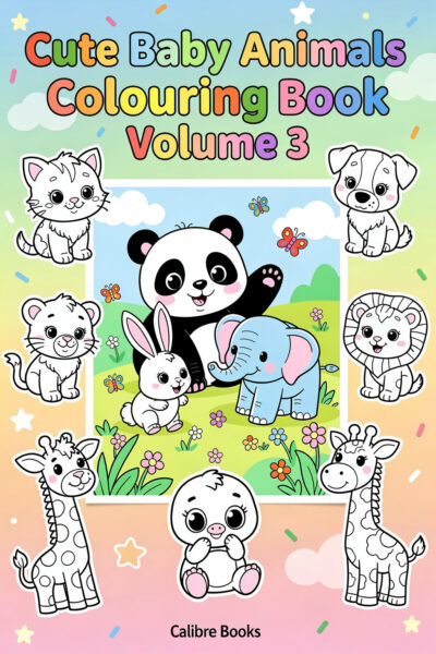 Cute Baby Animals Colouring Book Volume 3