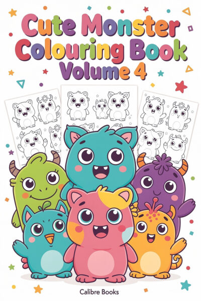 Cute Monster Colouring Book Volume 4