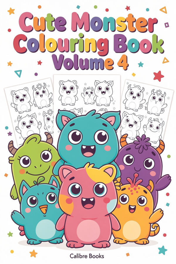 Cute Monster Colouring Book Volume 4