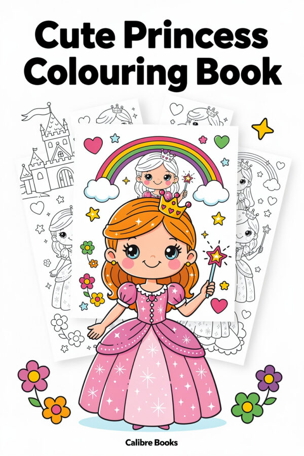 Cute Princess Colouring Book