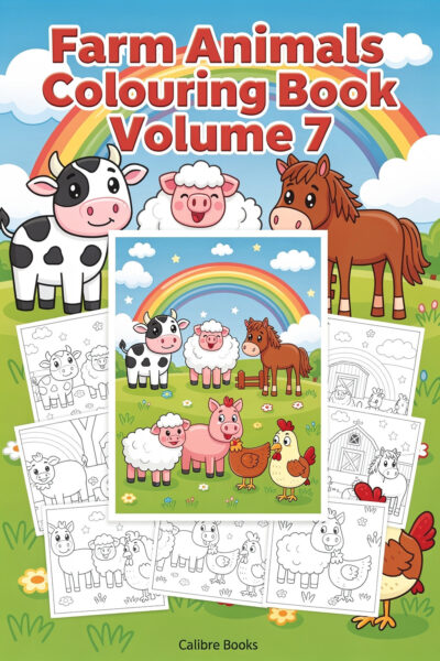 Farm Animals Colouring Book Volume 7