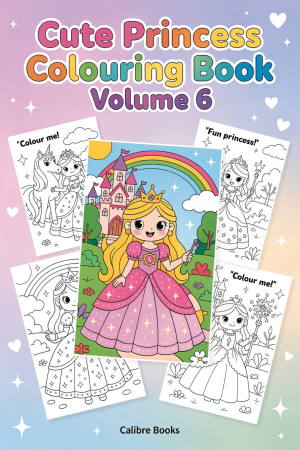 Cute Princess Colouring Book Volume 6