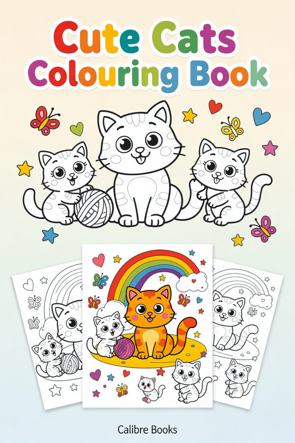 Cute Cats Colouring Book