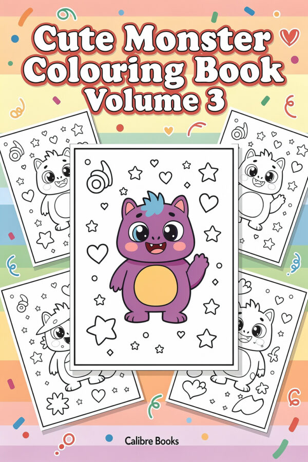 Cute Monster Colouring Book Volume 3