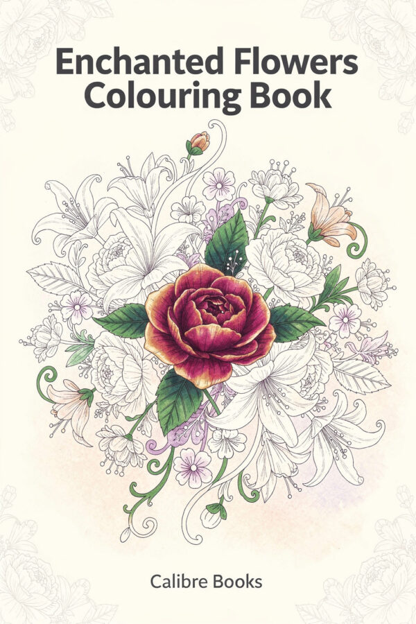 Enchanted Flowers Colouring Book