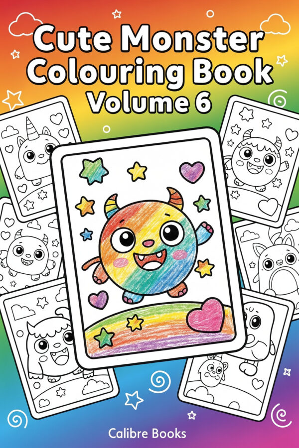 Cute Monster Colouring Book Volume 6