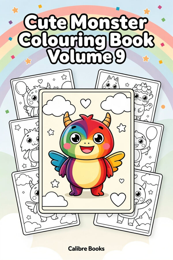 Cute Monster Colouring Book Volume 9