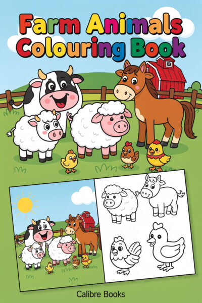 Farm Animals Colouring Book