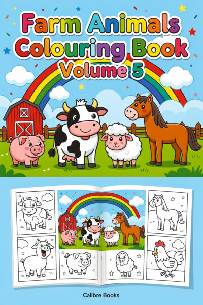 Farm Animals Colouring Book Volume 5
