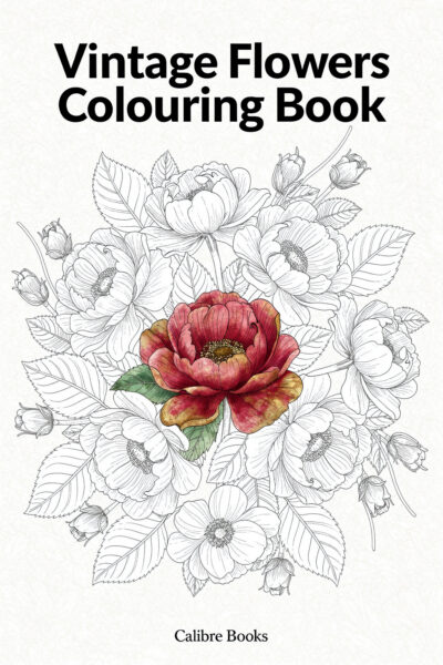 Vintage Flowers Colouring Book