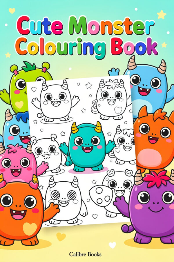 Cute Monster Colouring Book