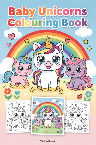 Baby Unicorns Colouring Book