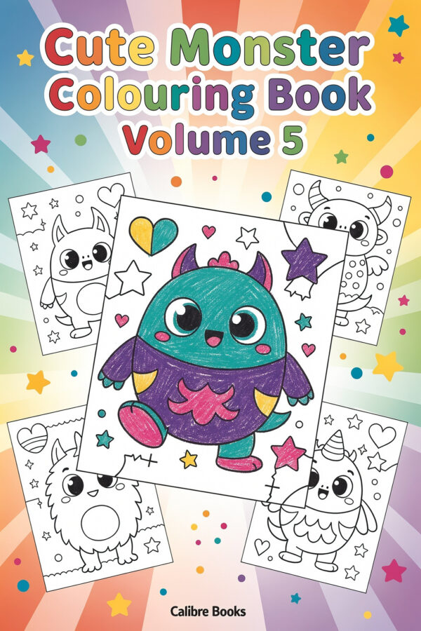 Cute Monster Colouring Book Volume 5