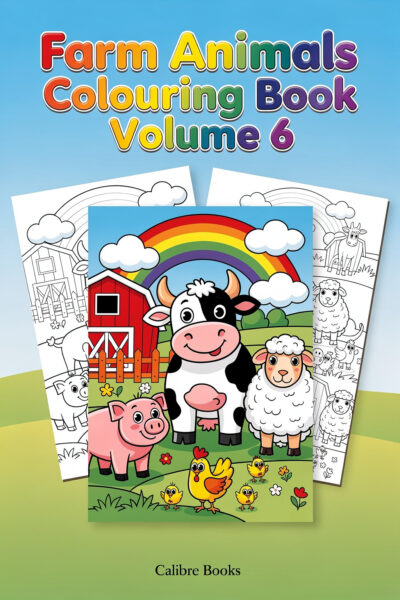 Farm Animals Colouring Book Volume 6