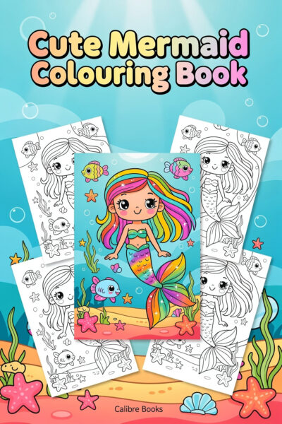 Cute Mermaid Colouring Book