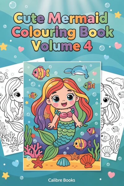 Cute Mermaid Colouring Book Volume 4