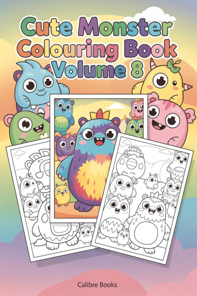 Cute Monster Colouring Book Volume 8
