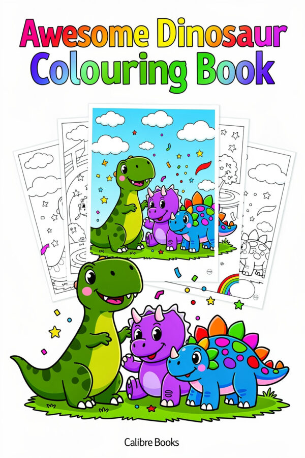Awesome Dinosaur Colouring Book