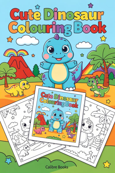 Cute Dinosaur Colouring Book