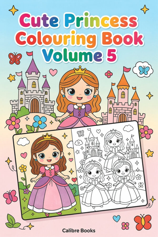 Cute Princess Colouring Book Volume 5